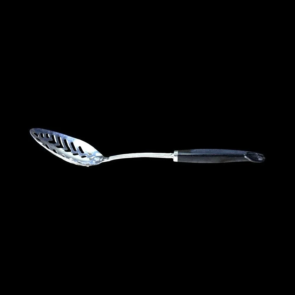 Ekco Stainless Steel Slotted Spoon Kitchen Utensil Cooking Serving USA READ